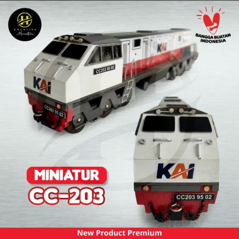 Miniatur Mainan Kereta Api Lokomotif CC203