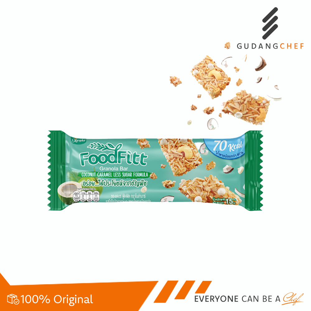 

FoodFitt Granola Bar Coconut & Caramel - Camilan Sehat & Praktis