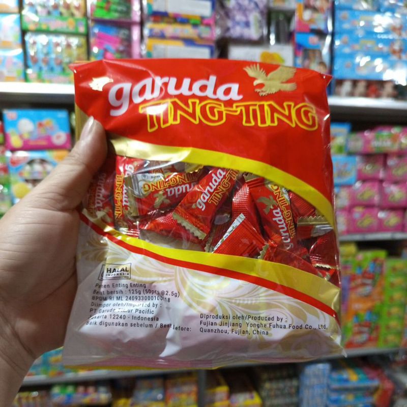 

Garuda TING-TING Permen enting enting harga 1 bungkus isi 50pcs