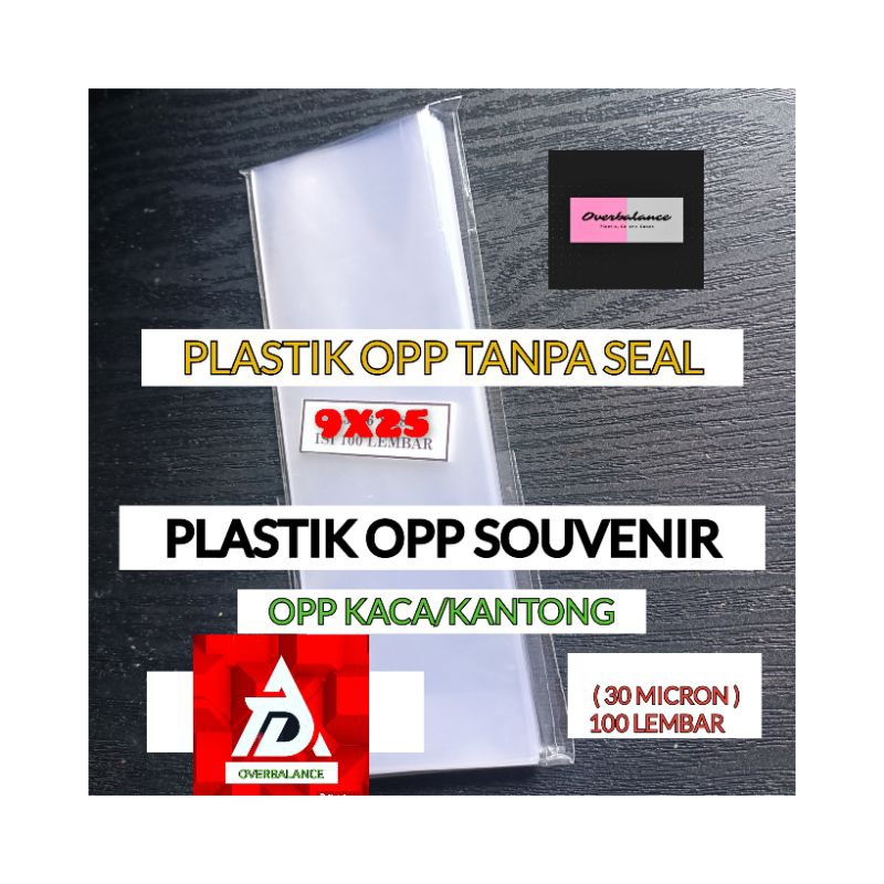 Plastik Opp 9x25 Kaca - Plastik Opp Kaca 9 x 25 - Plastik Opp 9x25 / 9 x 25 Tanpa Seal