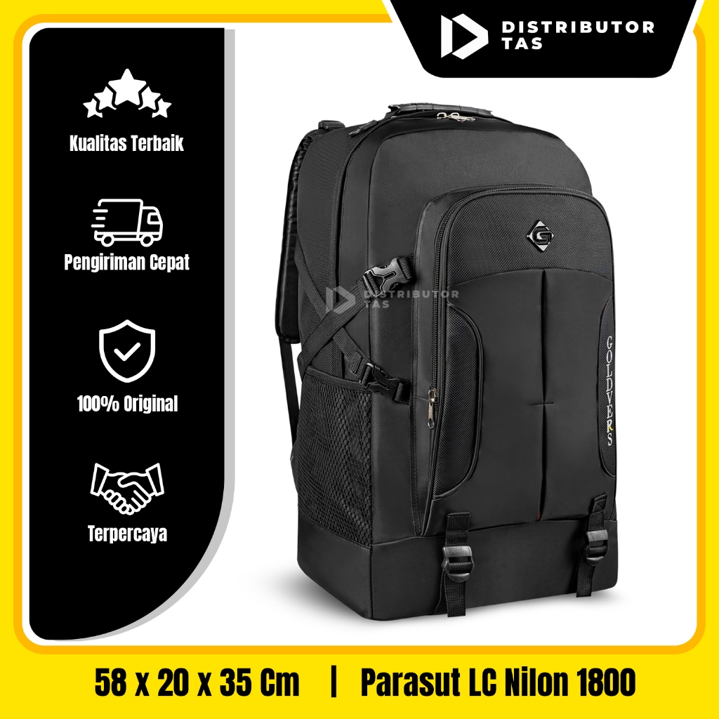COVIDA - Tas Punggung Besar Tas Pria 60L Parasut Ransel Jumbo Hiking Tas Gunung Jumbo Carrier Besar