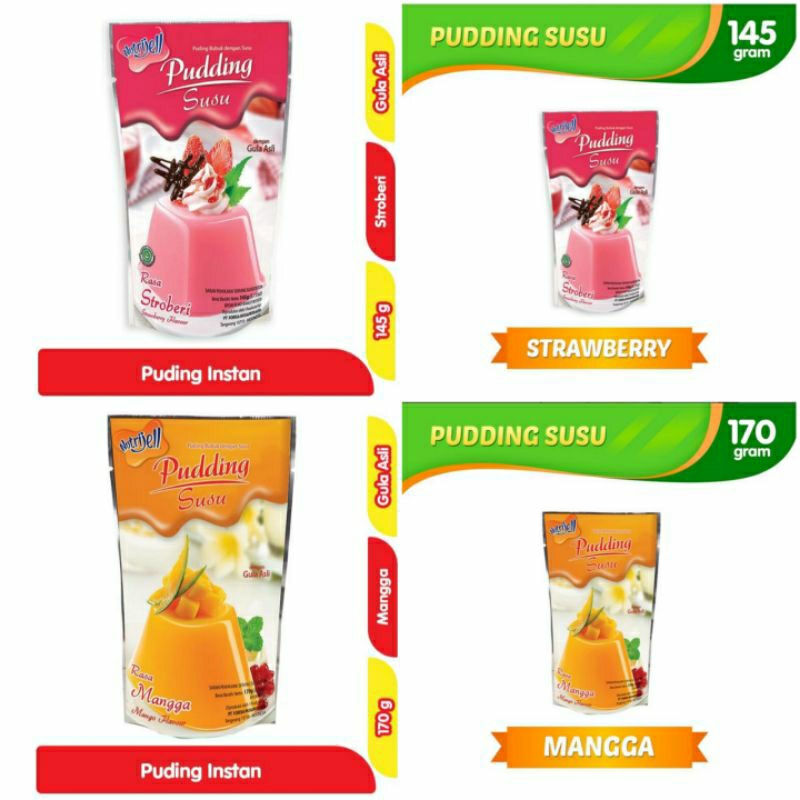 

Nutrijell Pudding Susu Pouch 170g