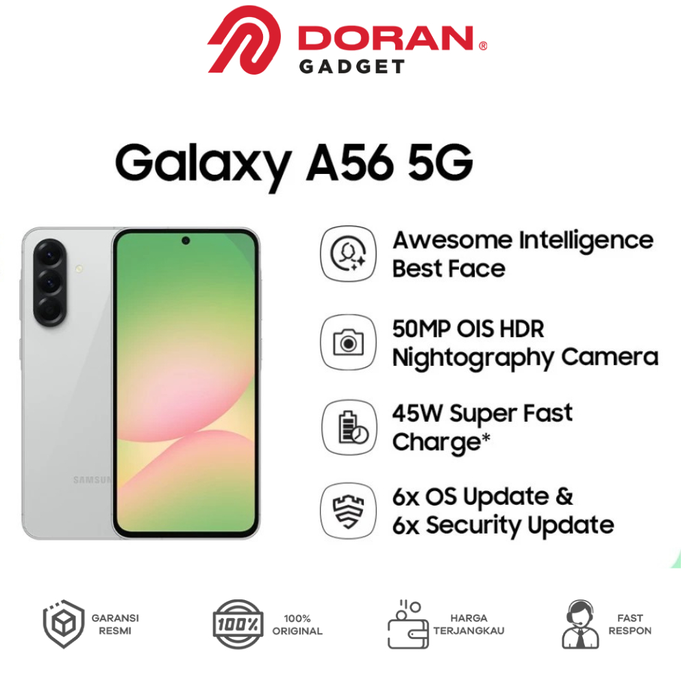 SAMSUNG GALAXY A56 5G 12/256 8/256 GB RAM 12GB 8GB ROM 256GB GARANSI RESMI SEIN