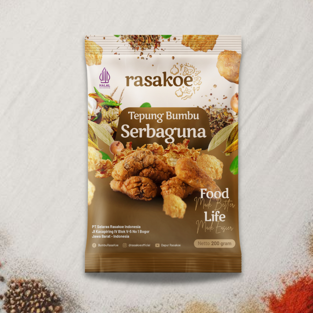 

Rasakoe Tepung Bumbu Serbaguna 250 Gram - Crispynya tahan lama