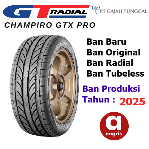 GT Radial Champiro GTX Pro 195 55 R16  Ban Baru Radial Tubeless Mobil Audi BMW 1 s FORD Fiesta Ring 