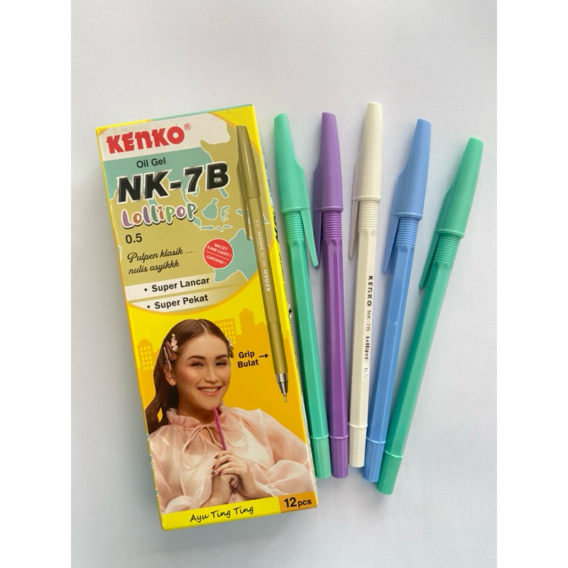 

pulpen kenko nk-7 lolipop 1 pack(12pcs)