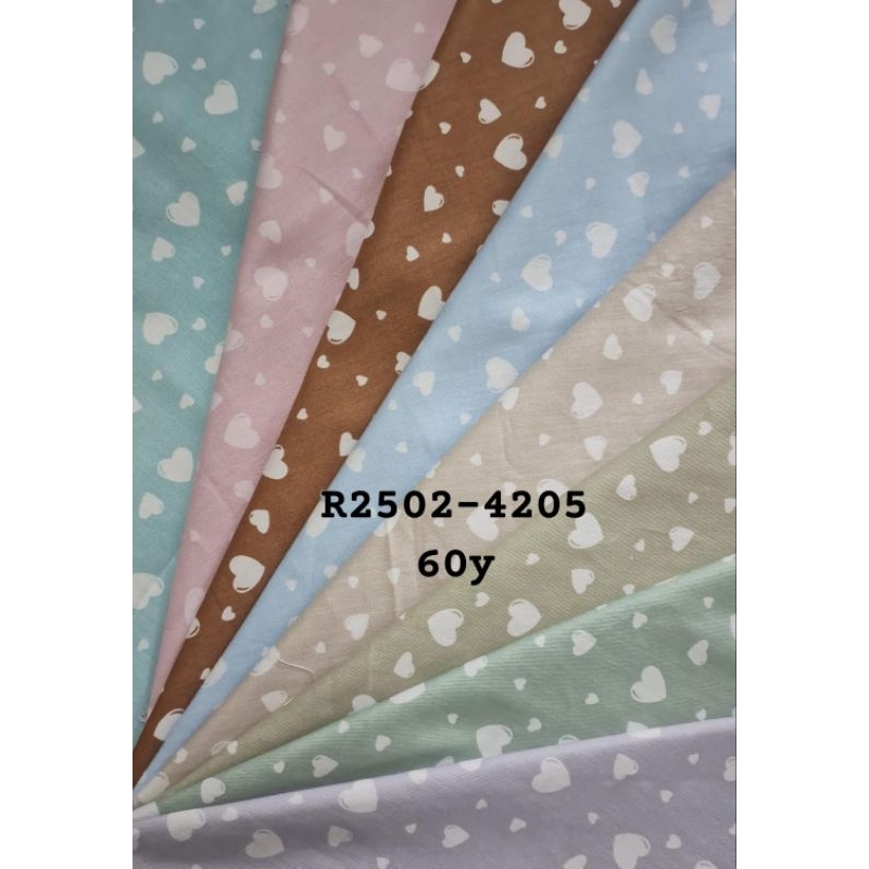 KAIN METERAN KATUN JEPANG MOTIF LOVE 16 WARNA