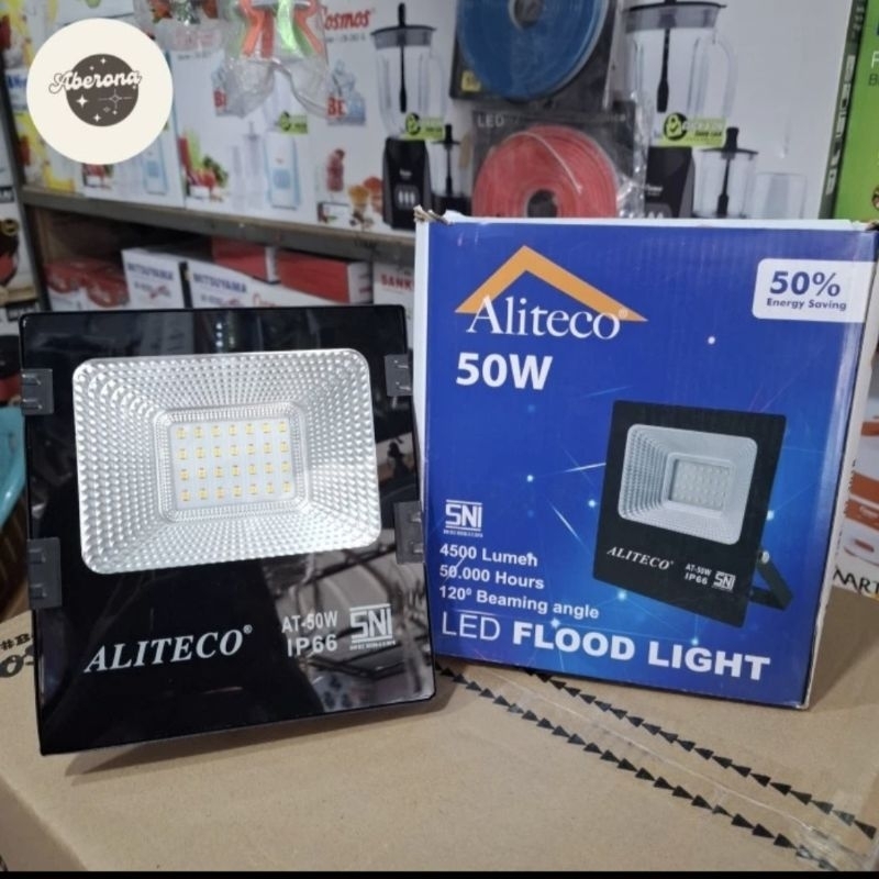 Lampu tembak aliteco 50watt putih ip66