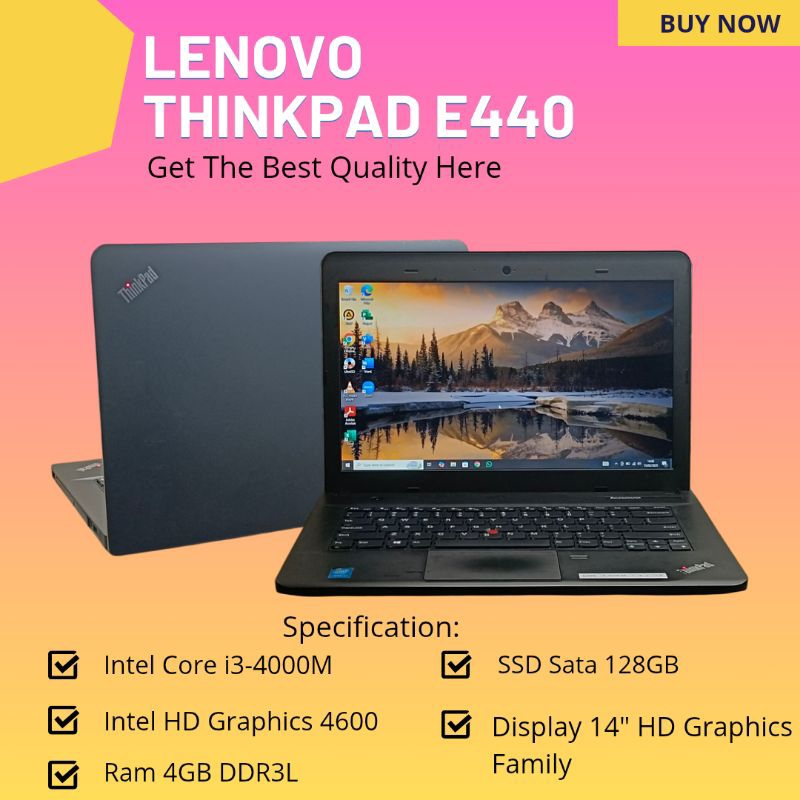 Laptop Second Lenovo Thinkpad E440