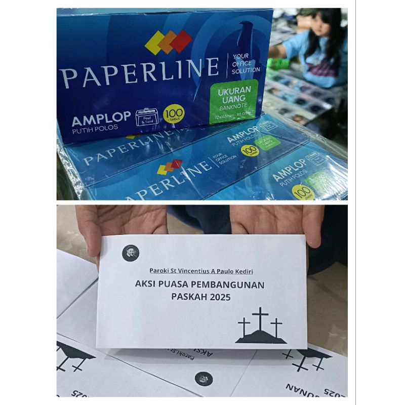 

Amplop sablon desain custom amplop seal ukuran uang 92mmx165mm