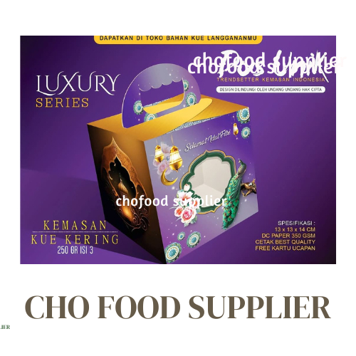 

(PER PCS ) DUS KUE EID LUXURY 13x13x14 CM |TOPLES BULAT 250 GR ISI 3