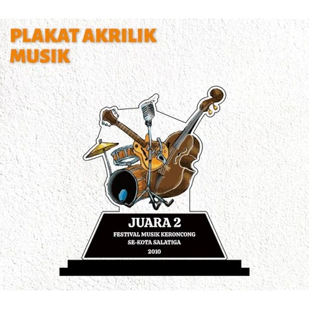 Piala Musik Piala Band Piala Lomba Band Akrilik Custom PIALA MUSIK CUSTOM AKRILIK