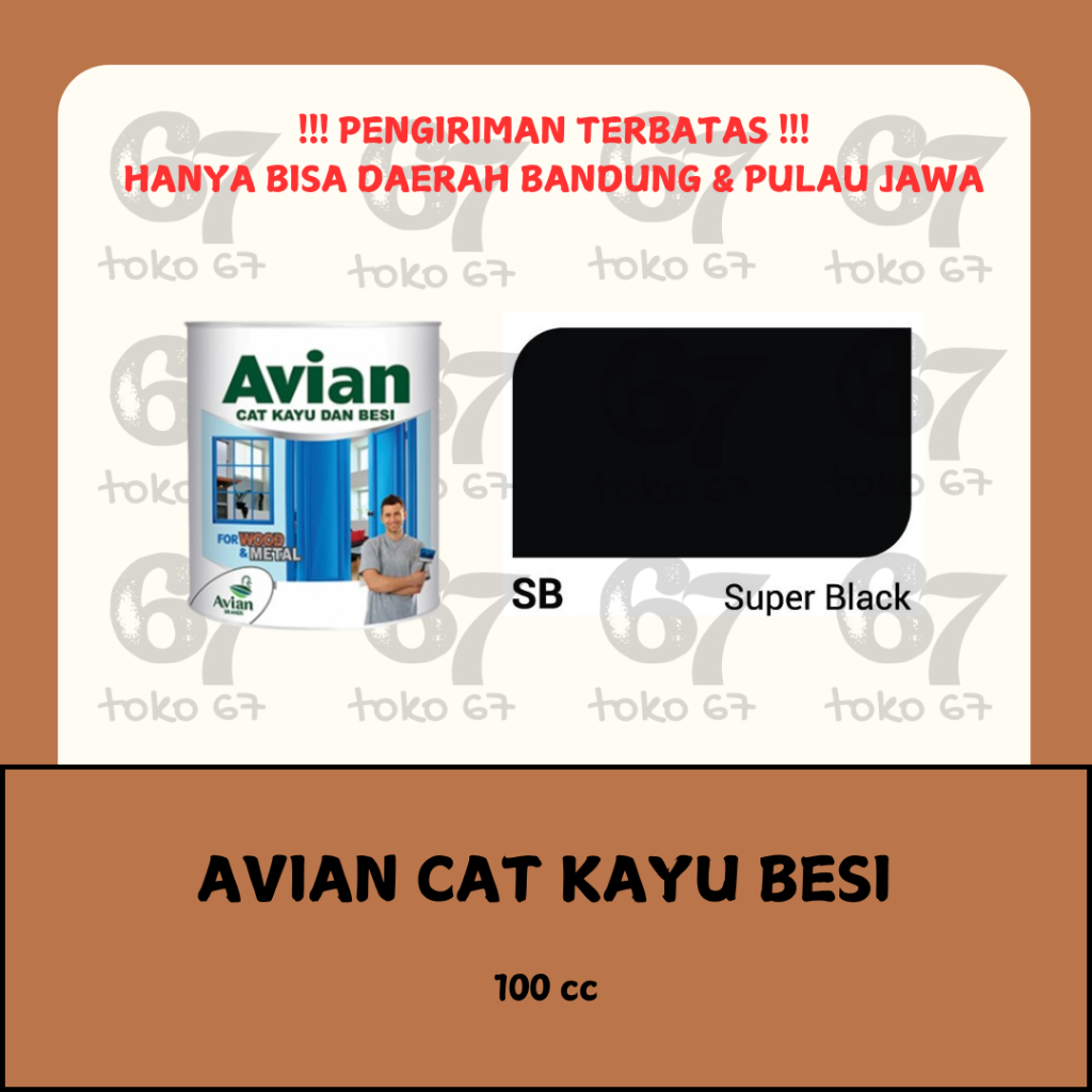 

AVIAN CAT MINYAK KAYU BESI SB SUPER BLACK 100 CC