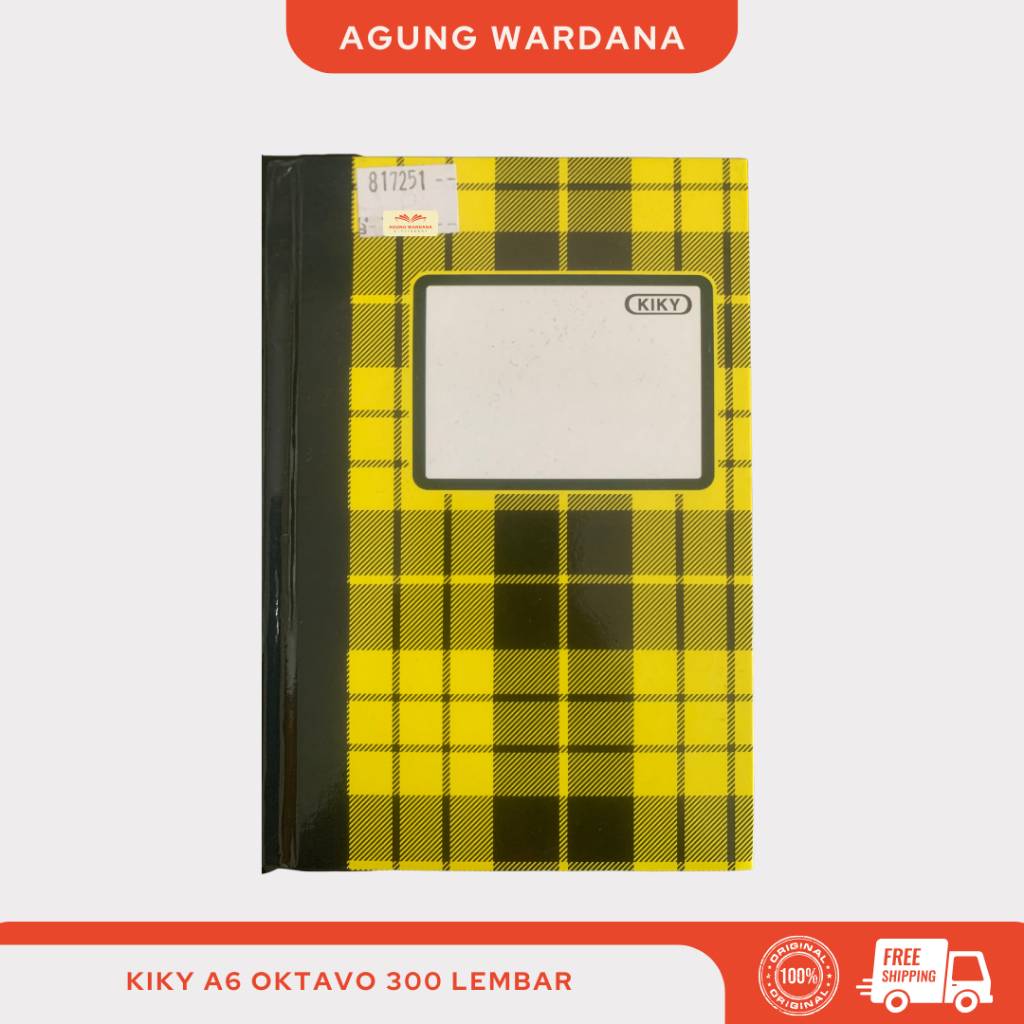 

KIKY HARD COVER A6 OKTAVO 100/200/300 LEMBAR