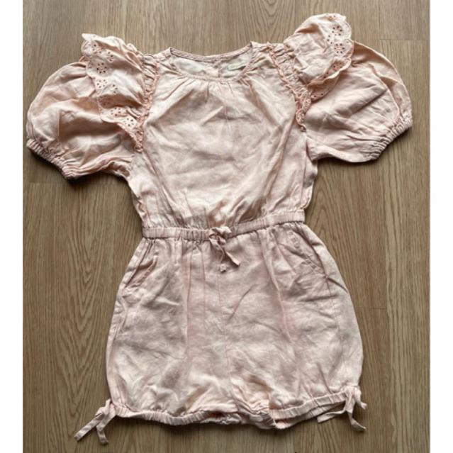 Gingersnaps jumpsuit baby pink size 12 PRELOVED - 004