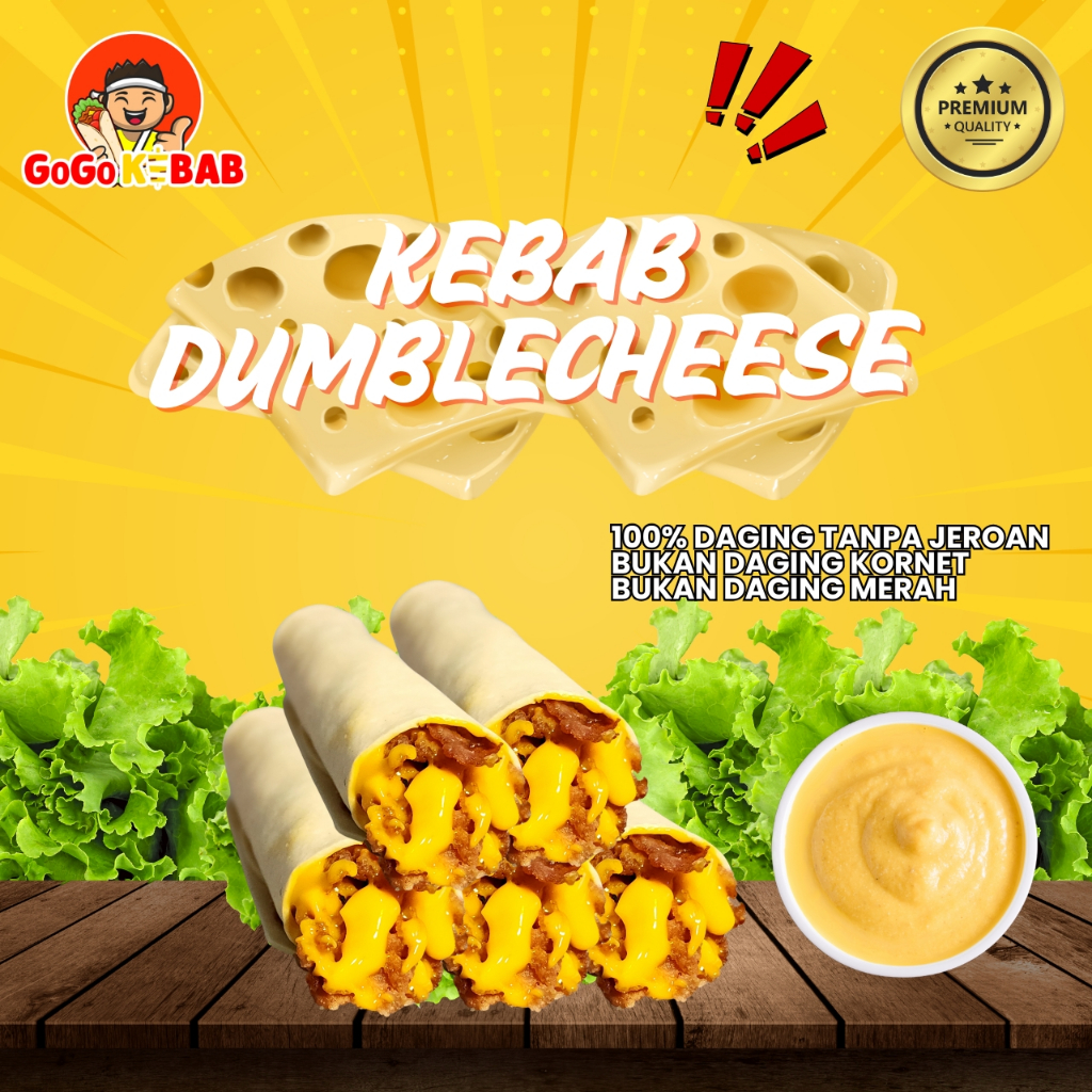 

GoGo Kebab Dumblecheese Isi 5 Pcs