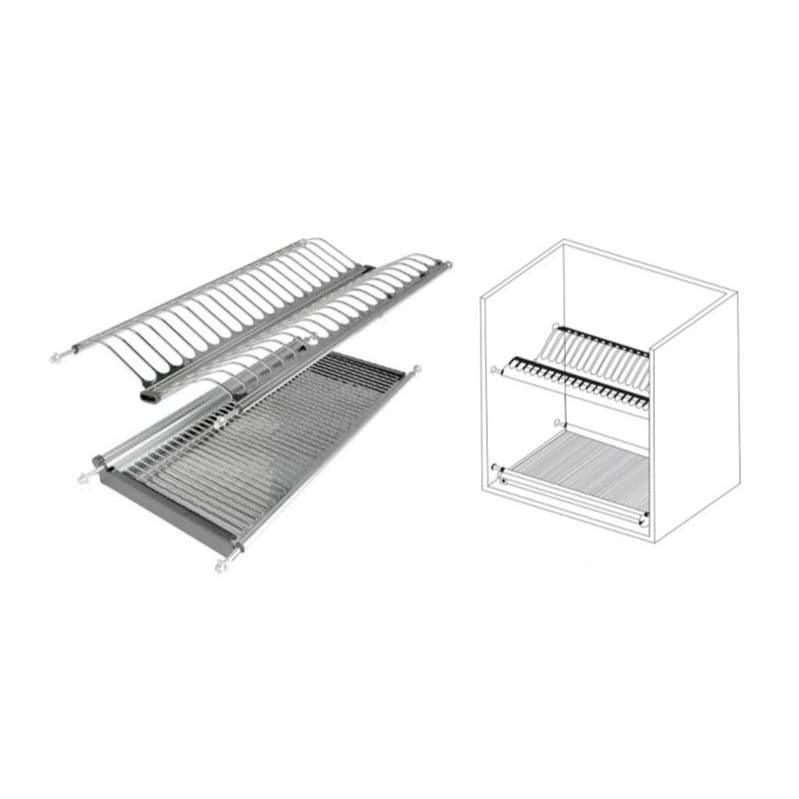 Rak Piring dan Gelas Stainless TACO HW-010SS - 800 mm-80cm/900mm-90cm