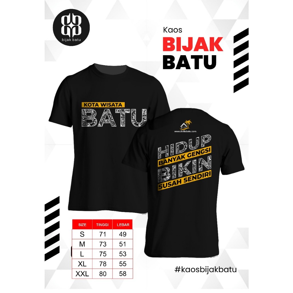 Kaos Kota Wisata Batu - Gengsi