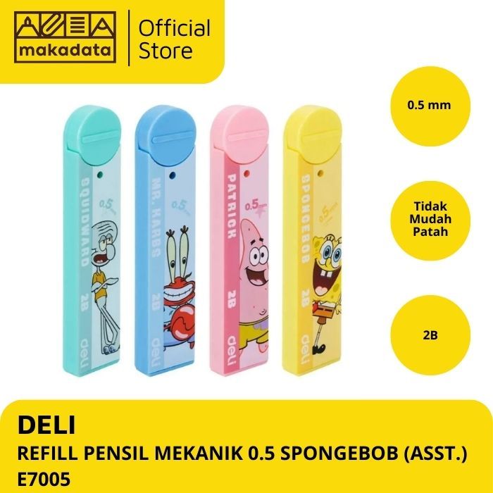 

DELI REFFIL PENSIL MEKANIK 0.5 SPONGEBOB E7005 (1 PCS)