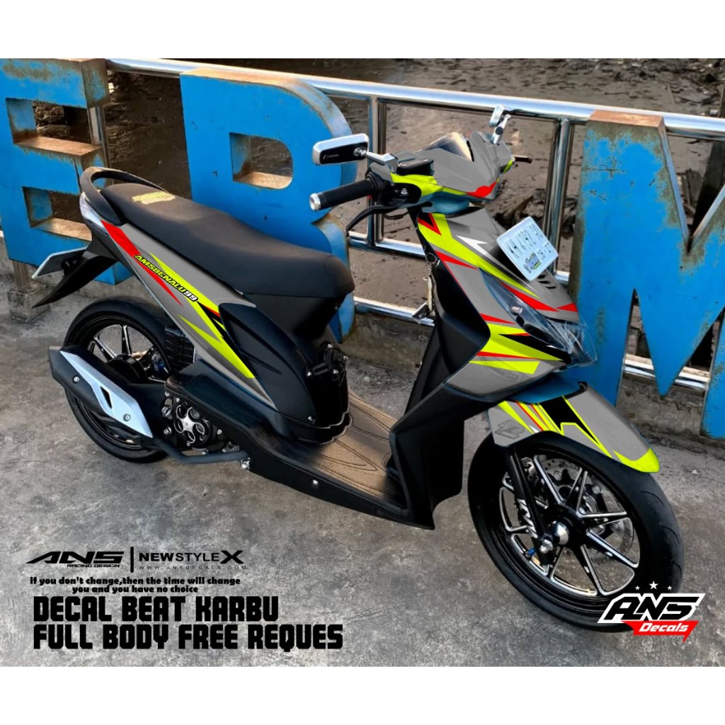 Decal Stiker Full Body BEAT Karbu 2006 2007 2008 2009 Decal Beat Karbu Decal Road Race