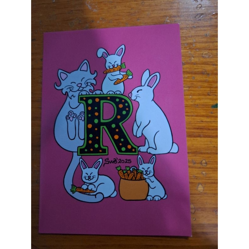 

kartu pos kucing Titina cat postcard