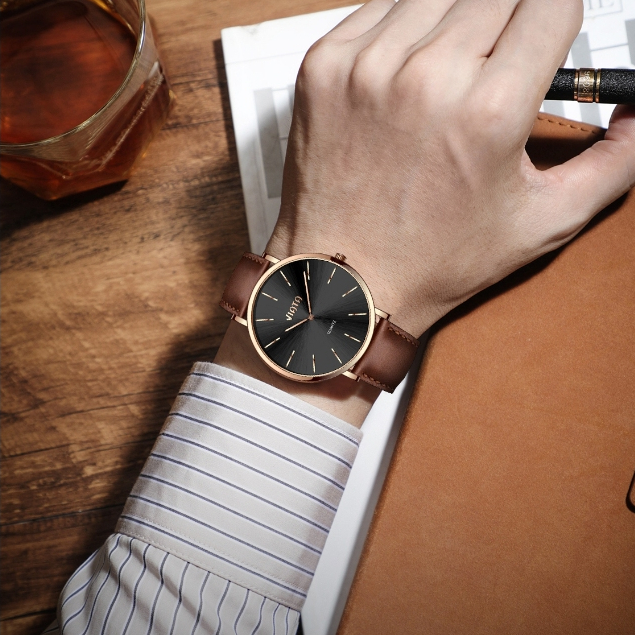 Jam Tangan Pasangan Couple VIATA Original Jam Tangan Kapel Pria Wanita Premium Analog Tali Hitam