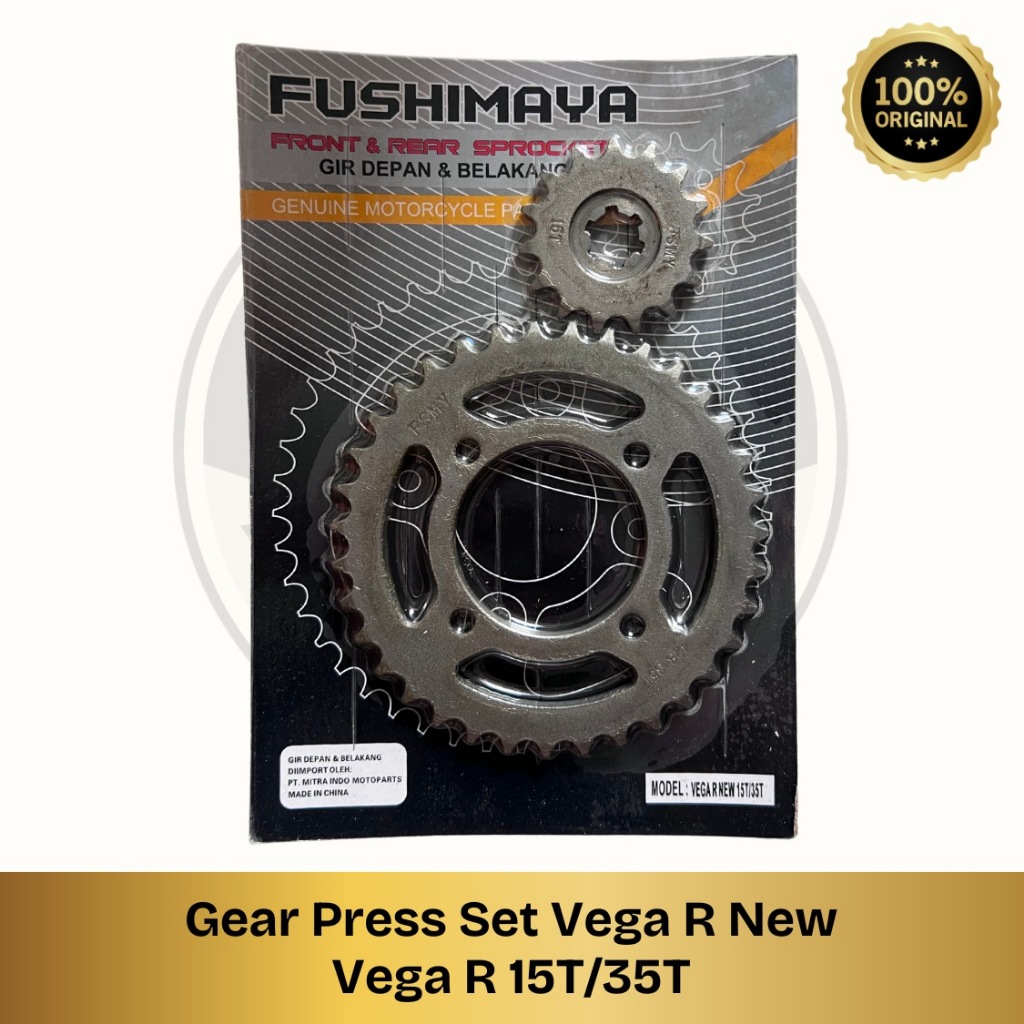 Gear Press Gir Pres Set Depan Belakang Vega R New / Vega R 15T/35T 15T 35T VEGA R New - VEGA JUMBO