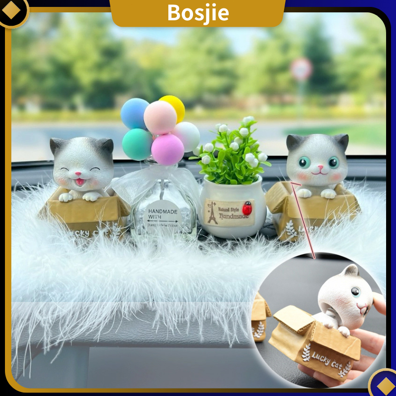 Pajangan Dashboard Mobil Lucky Cat/Kucing Mobil Hiasan Boneka Kucing Hiasan Pajangan Dashboard Mobil