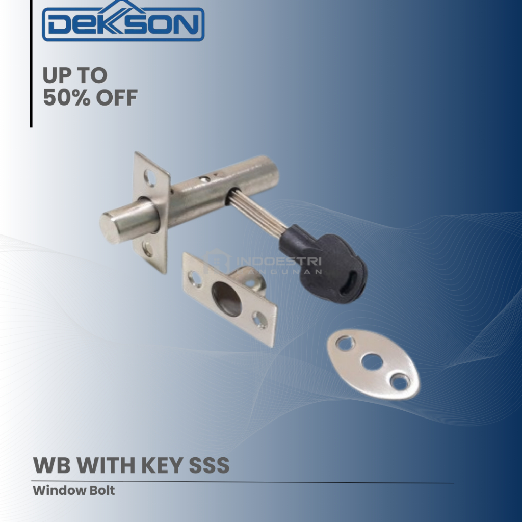 Kunci Shaft Dekkson / Window Bolt Dekkson WB with Key SSS