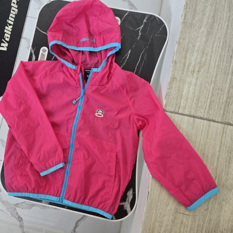 preloved jaket running tipis anak paul frank 4-5 tahun sz 110