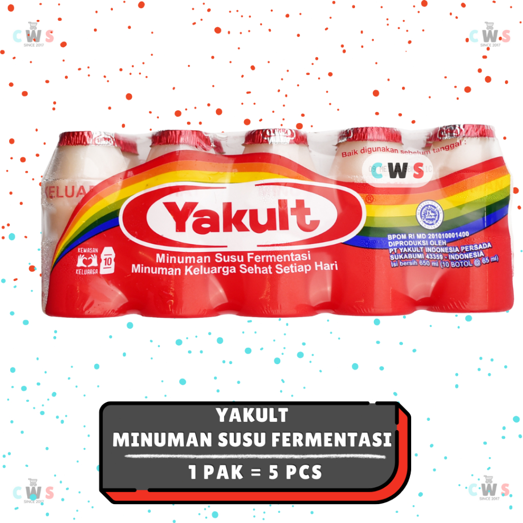 

YAKULT Minuman Susu Fermentasi Probiotik - 1 Pak / 5 Pcs