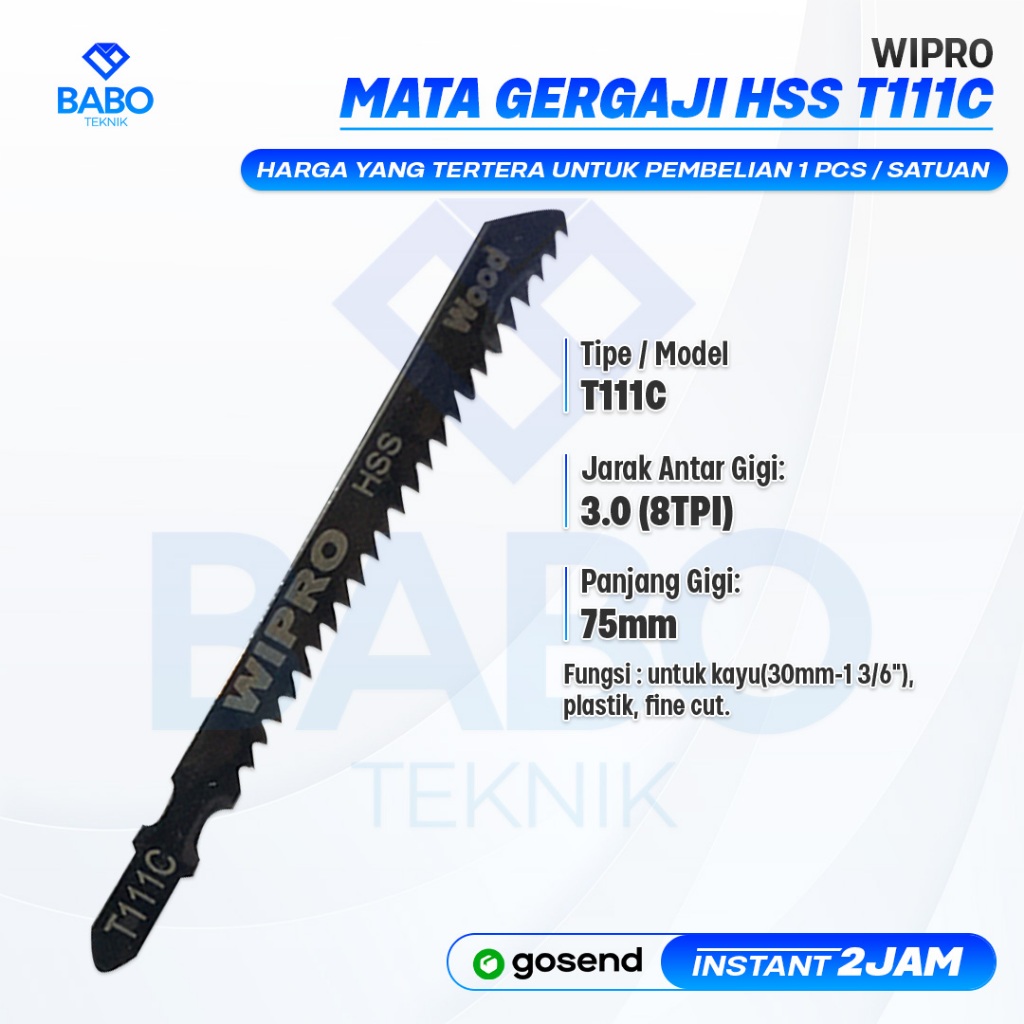 Mata Gergaji Jig Saw Jigsaw Blade T111C For Bosch Makita AEG Wipro