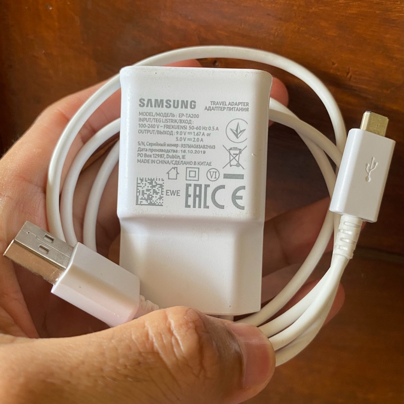 CHARGER ORIGINAL SAMSUNG A7 2018 BAWAAN COPOTAN HP MICRO USB GARANSI 2 BULAN