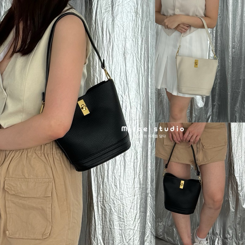 JI A Shoulder & Sling Bag With Pouch - MIRAE STUDIO