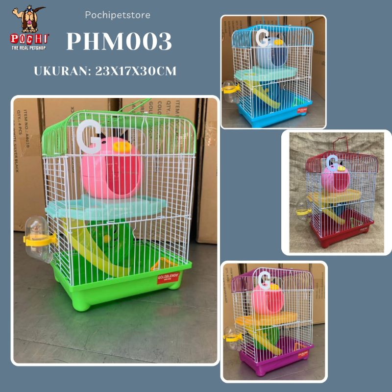 KANDANG HAMSTER PHM003 / KANDANG TINGKAT  LUCU / KANDANG HAMSTER TINGKAT/ KANDANG MURAH / KANDANG HA