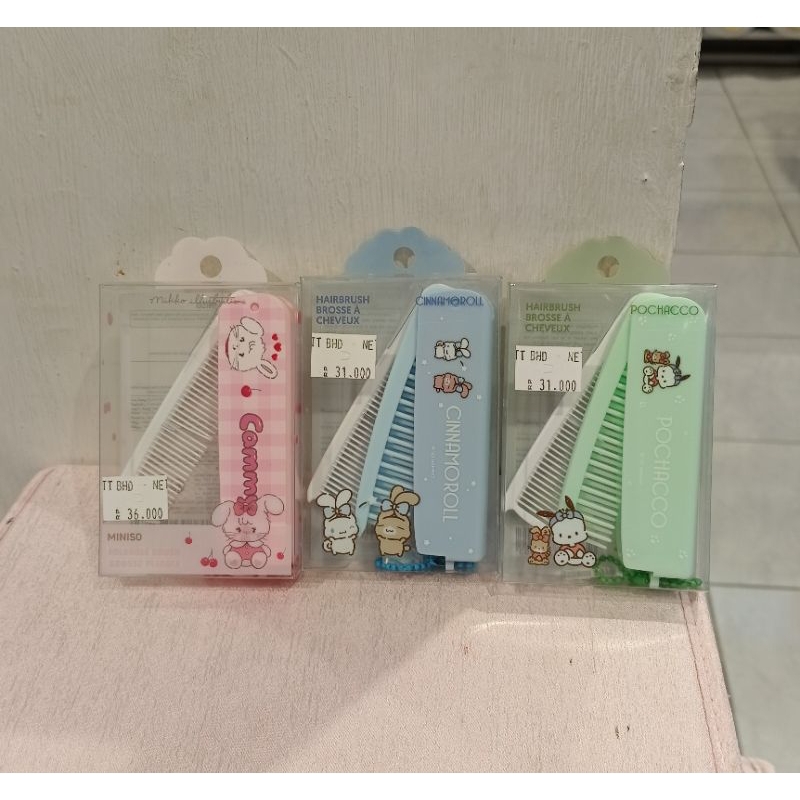 Sisir Lipat Miniso x Sanrio