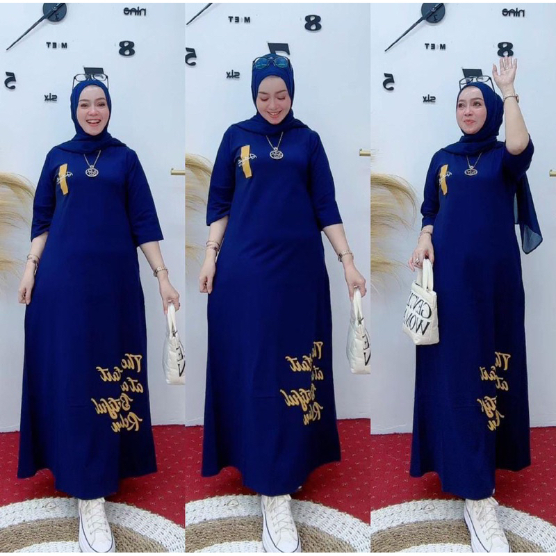 GAMIS KAOS COMBED NABIL COLLECTION