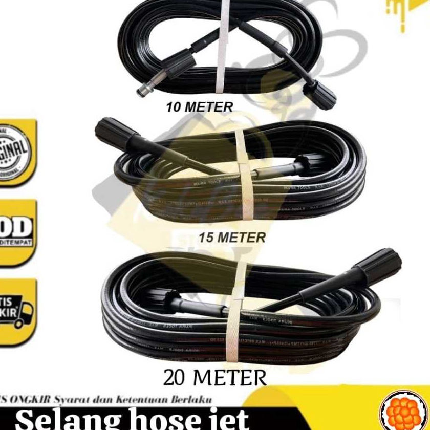 Istimewa Selang jet cleaner hose steam mesin cuci mobil motor varian 1M 15 meter 2 METER M22 ke M22 