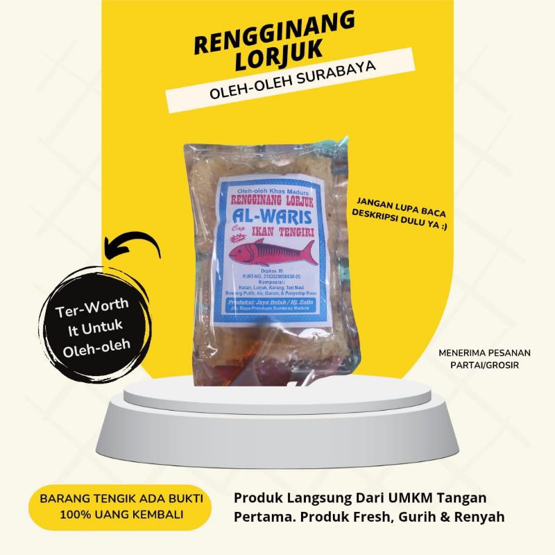 

Rengginang Lorjuk Mentah Khas Sumenep Madura (Kecil)