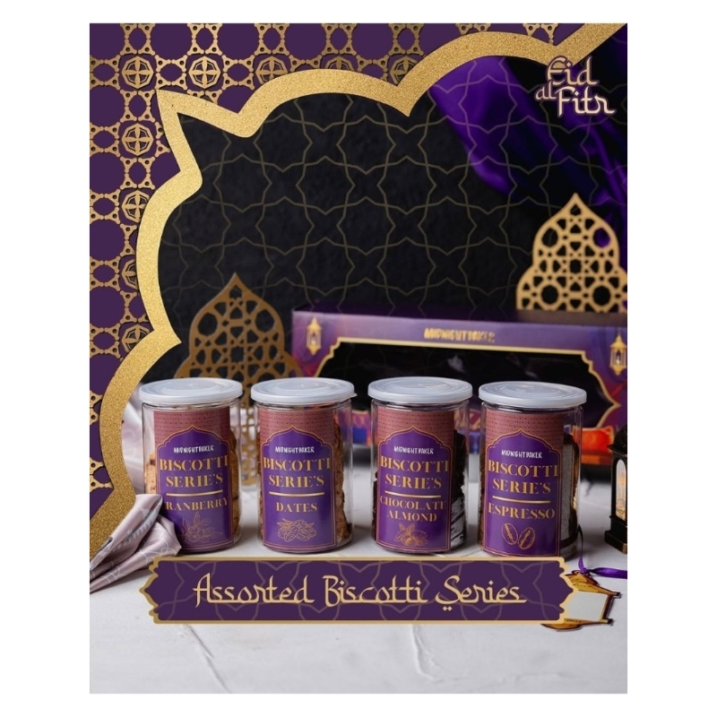 

Hampers Ramadhan Assorted Biscotti Series MIDNIGHT BAKER