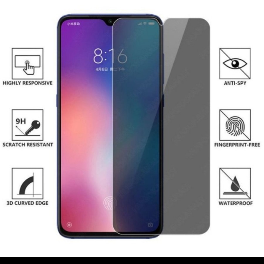 OPPO R17 F7 F9 F11 PRO F1 PLUS K3 F15 F1S F5 YOUTH TEMPERED GLASS PRIVACY anti gores kaca SPY