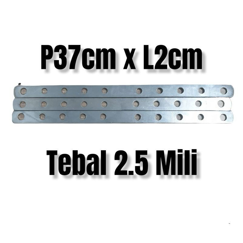 plat besi lubang stainless steel untuk knalpot motor dll