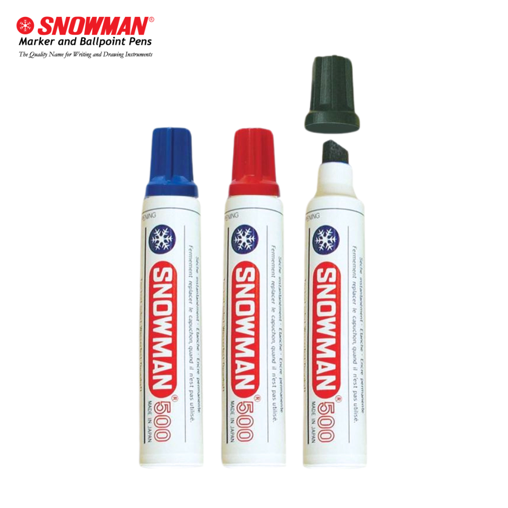 

Jumbo Marker Snowman 500 / Spidol Jumbo Permanen Snowman 500