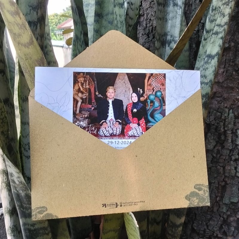 Undangan Amplop  Isi Soft Cover Single Hard / Undangan Rustic / Undangan Murce / Undangan Elegan