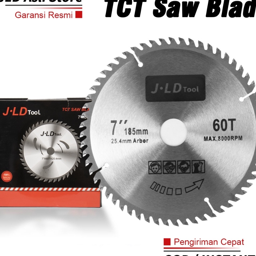 Beli JLD 7 Mata Pisau Kayu Circular Saw 6T Mata Pisau TCT Circular Saw Blade Mata Gergaji Potong Kay