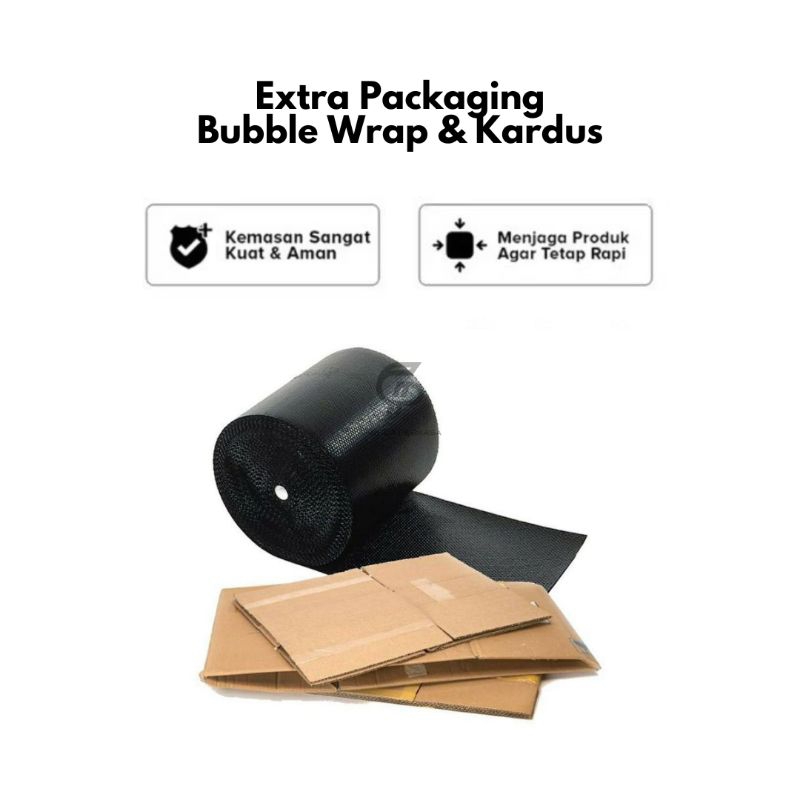 

Extra Packaging (Bubble Wrap & Kardus) Paket Jadi Lebih Aman