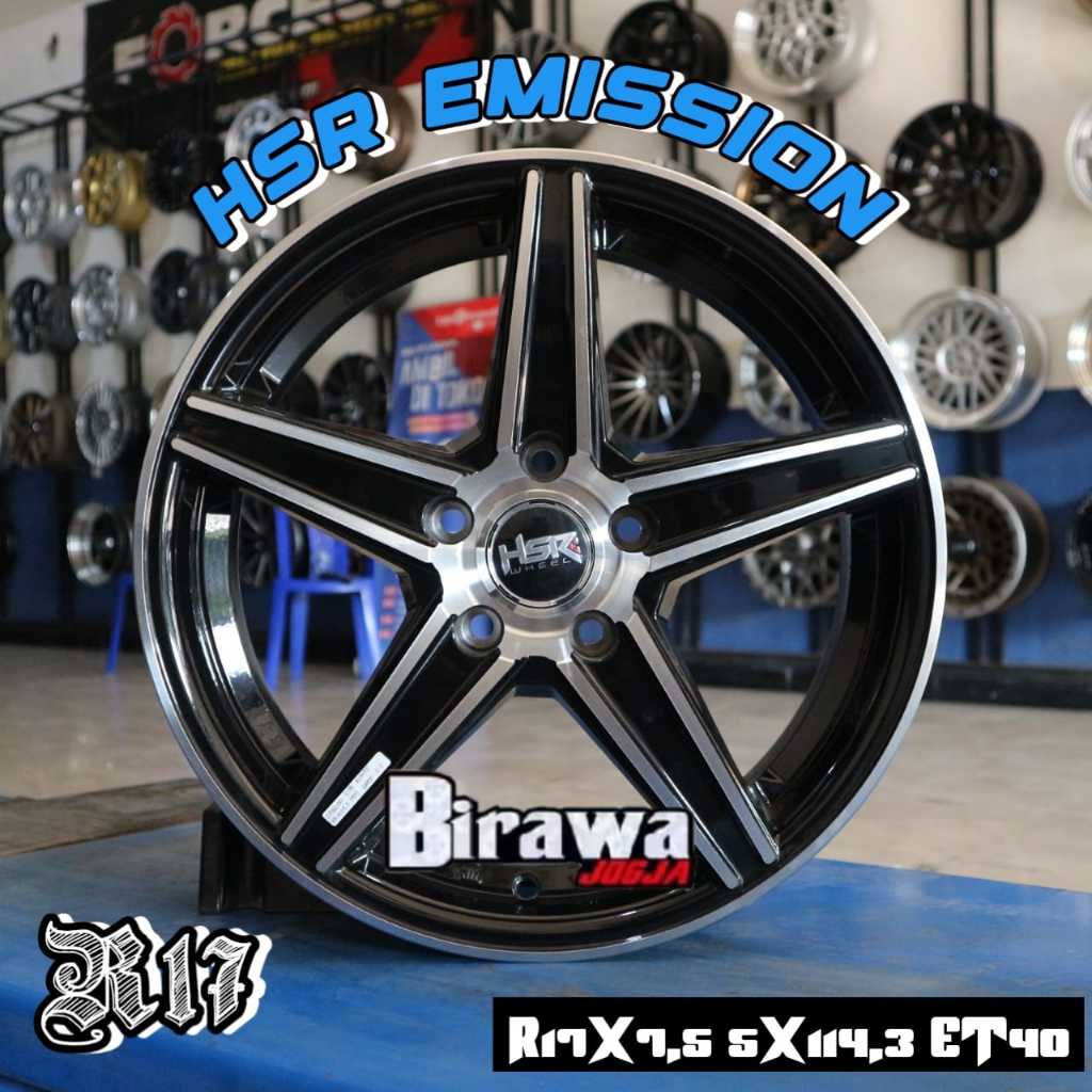 Velg Mobil Xpander Innova Ertiga Rush Terios Ring 17 Palang 5 Velg HSR Emission R17X7,5 Pcd 5X114,3