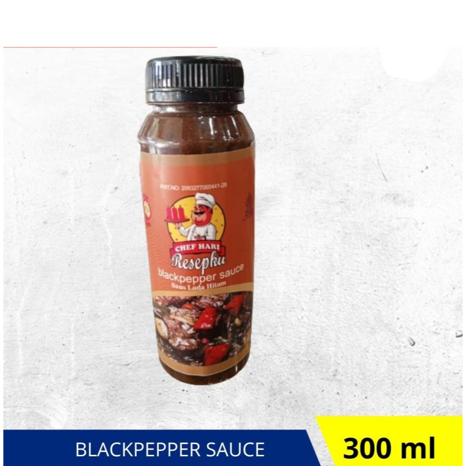

Saus Lada Hitam CHEF HARI RESEPKU Blackpepper Sauce 250 gr Botol