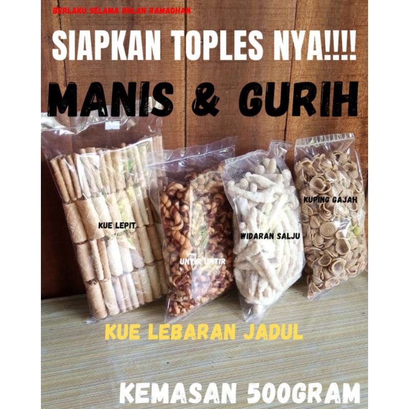 

Hampers kue lebaran jadul 4 macam free tas sponbond semarangan