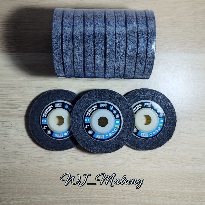 POLISHING WHEEL FRT - NON WOVEN BLACK 4"